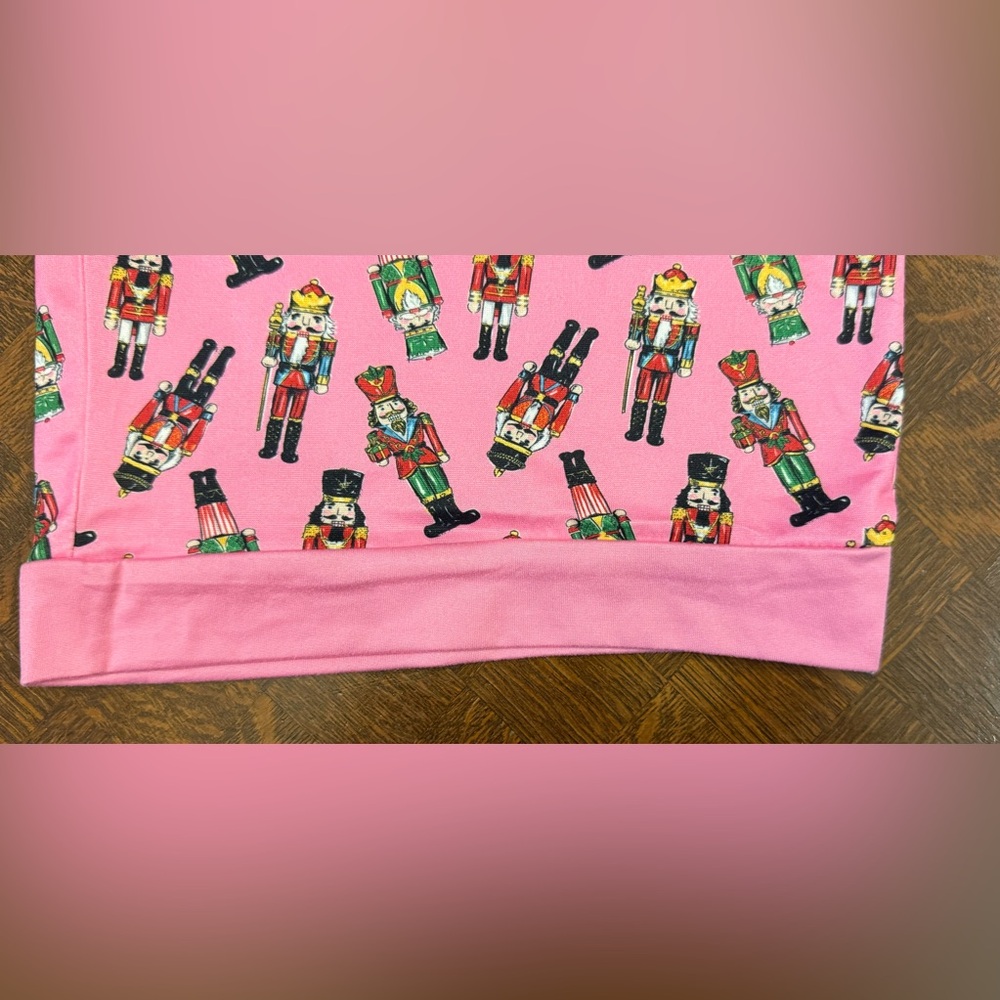 Simply Southern Pink Christmas Nutcracker Pajama Set - Picture 7 of 8